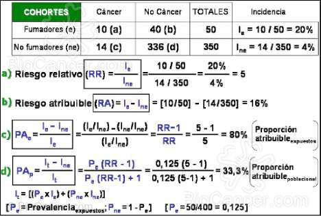 Análisis de los estudios de cohortes