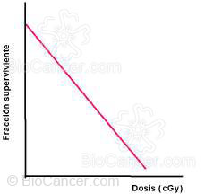  Curva de supervivencia a la radiación