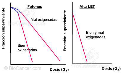 Radiosensibilidad según oxigenación